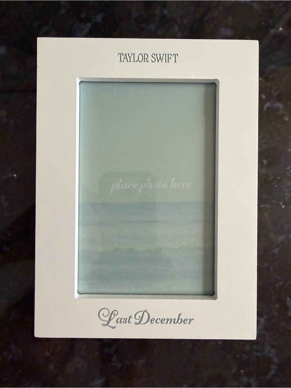 Taylor Swift White 'Last December' 4x6 Photo Frame